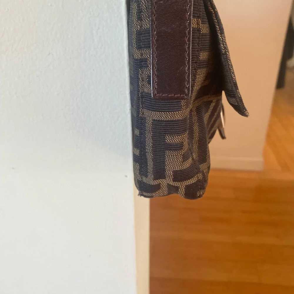 Fendi Dark Brown Monogram Shoulder Bag - Picture 5 of 7